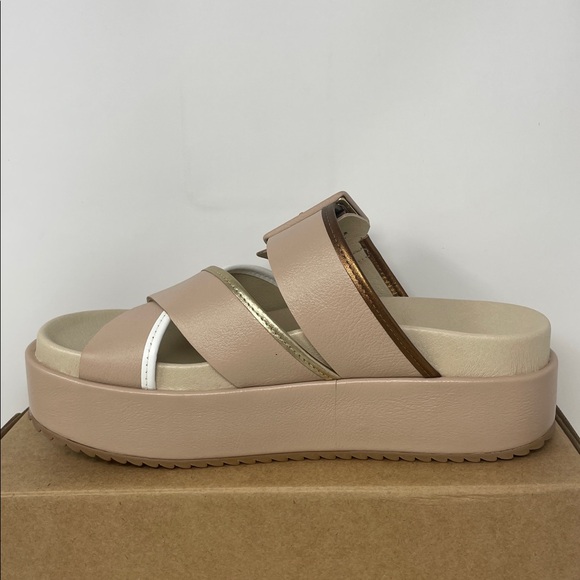 Matisse Micah Leather Beige Strappy Platform Sandals Size 8 Brand New In Box main image 5